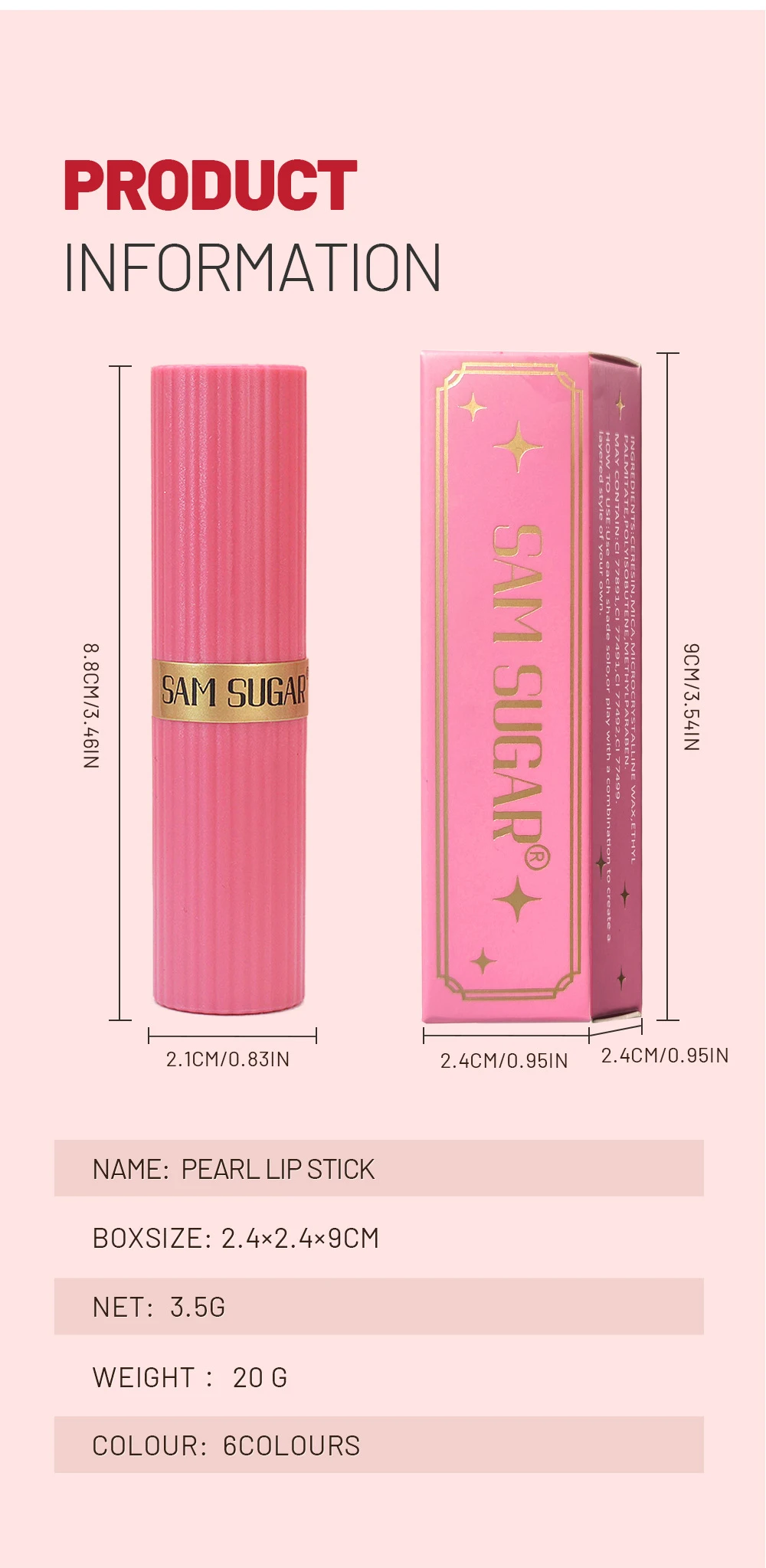Brown Pearlescent Lipstick Waterproof Glitter Metallic Lip Gloss_voghion.com
