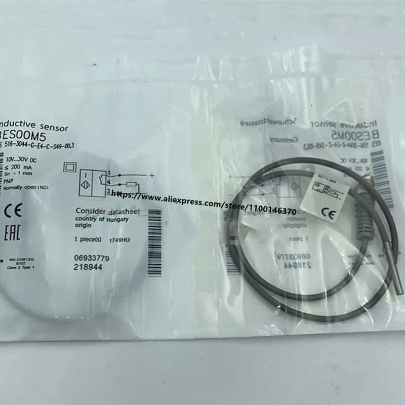 

Новый Balluff BES00M5 приближается к переключателю BES 516-3044-G-E4-C-S49-00, 3 диаметра 3 мм PNP, обычно открывается
