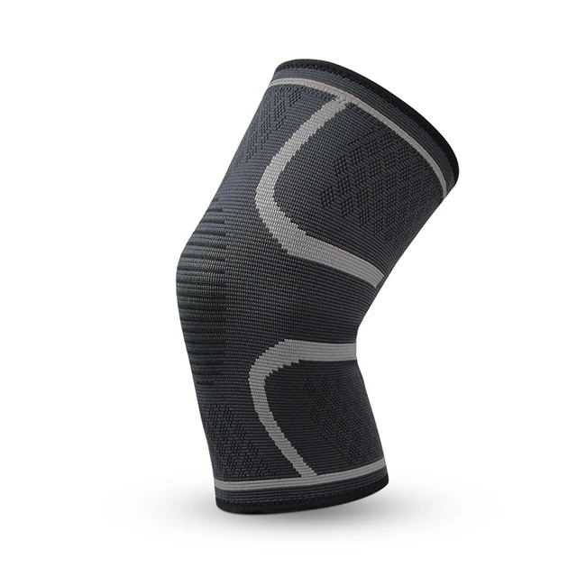 SKDK Gym Knee Pads Sports Safety Fitness Kneepad Elastic Knee Brace Support Gear Patella Running Basketball Volleyball Tennis 1 PC grey