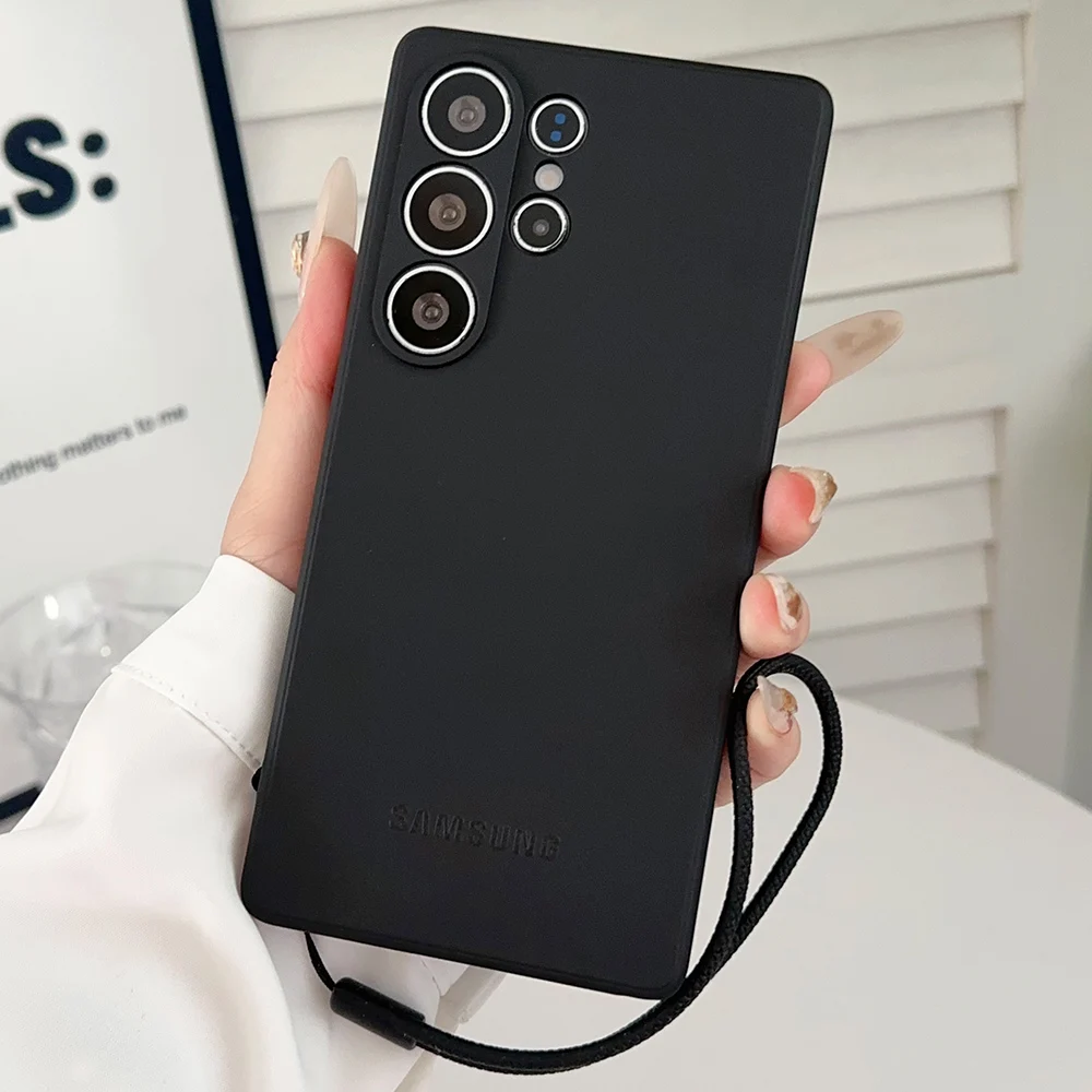 Enhanced Silicone Wrist Strap Phone Case in Liquid Finish