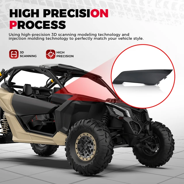 KEMIMOTO X3 UTV RH Passenger Side Lateral Panel Gas Cap Cover 