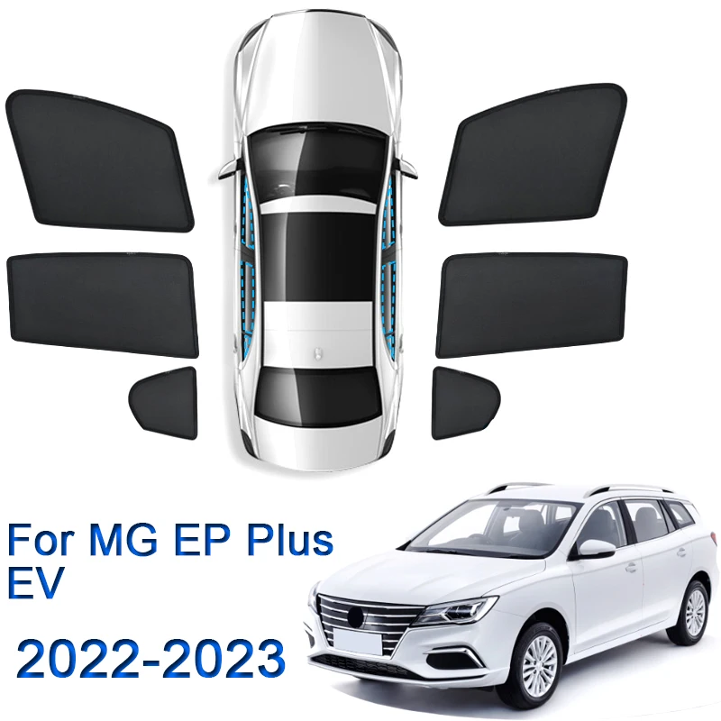 

For MG EP Plus EV 2022 2023 Car Side Window Sunshades Magnetic Adsorption Curtain Privacy Car Sun Shade UV Reflection Accessory