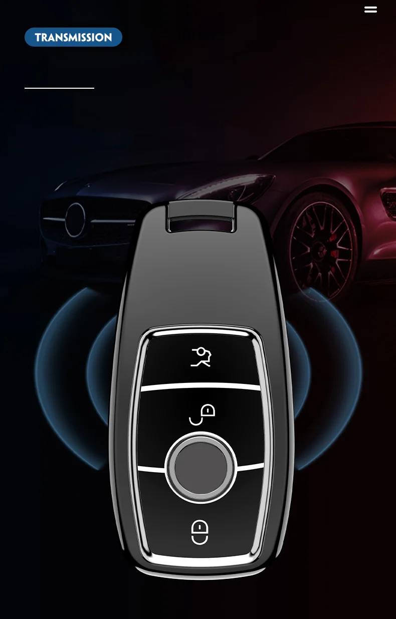Custodia per chiave A distanza per auto in lega TPU per Mercedes Benz A C E S classe G GLC CLE CLA GLB GLS W177 W205 W213 W222 X167 AMG - Sf282a1eda57244fb8d9e41e9810da42ff