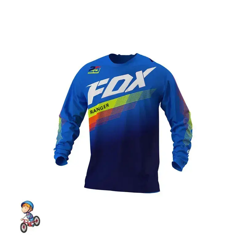 Bambini Off Road ATV Racing t-shirt AM RF bicicletta ciclismo bici FxoDownhill Jersey moto Jersey Motocross MTB DH MX Ropa D ragazzi
