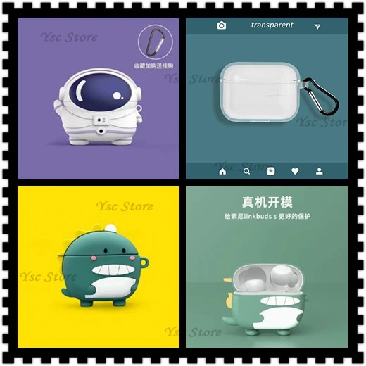 Custodie Morbide In Silicone Per Sony Linkbuds S Wf-Ls900N Tws Custodia Bluetooth Wireless Auricolare Cover Accessorio Protettivo