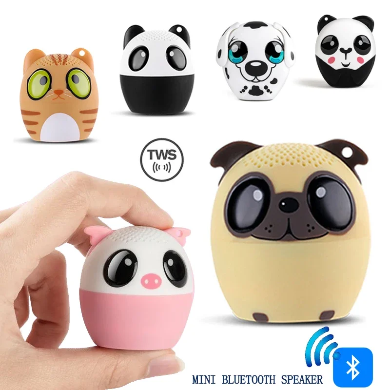 Car Bluetooth Speaker Mini Wireless Portable Music Subwoofer Column Bass Stereo Player