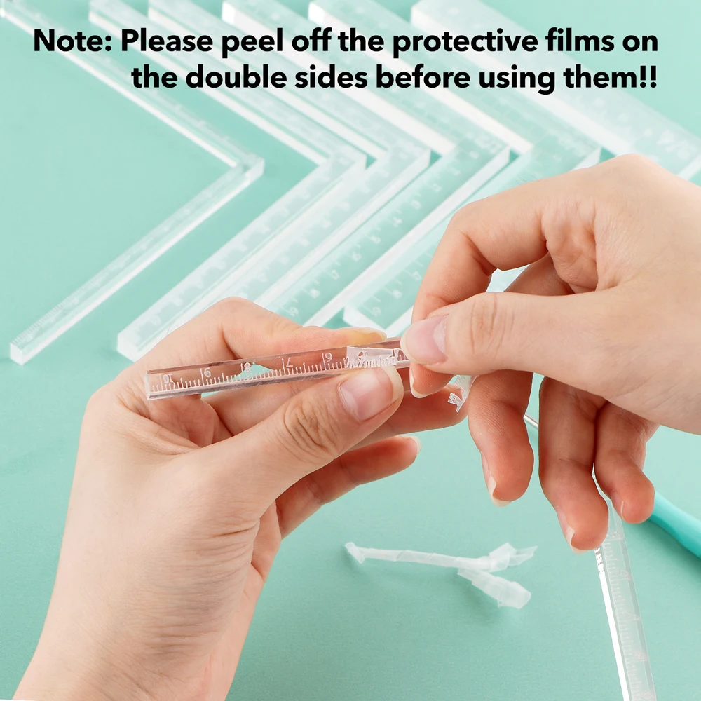 Creative Positioning Corner Tools Card Corners Helpers Positioning Ruler Tools 7pcs/set