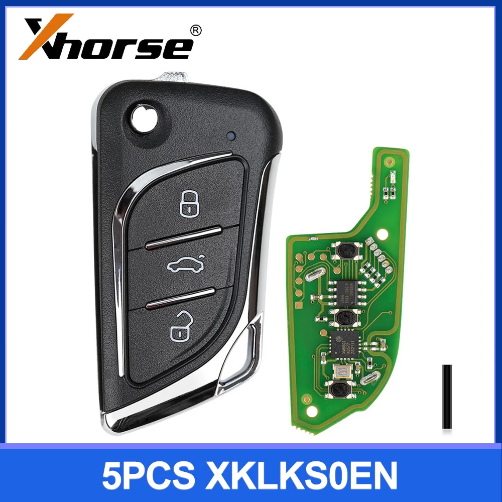 

5 шт./лот Xhorse XKLKS0EN провод дистанционный ключ для Lexus 3 кнопки для Xhorse VVDI VVDI2 ключ инструмент английская версия