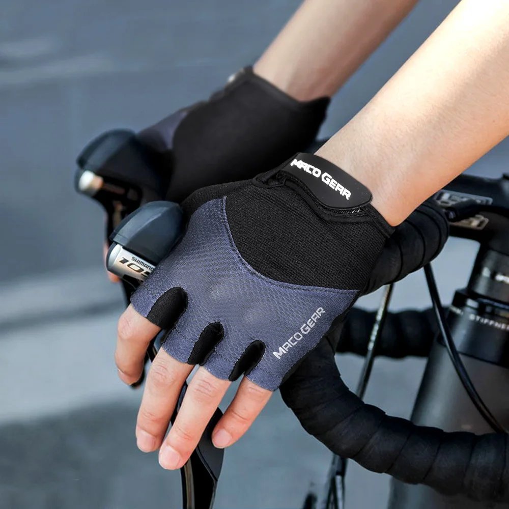 Cycling Gloves Black - Half Finger X-Large