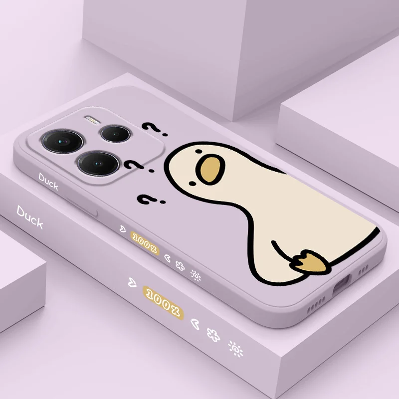 What A Duck Silicone Soft Phone Case - Playful Cartoon Design