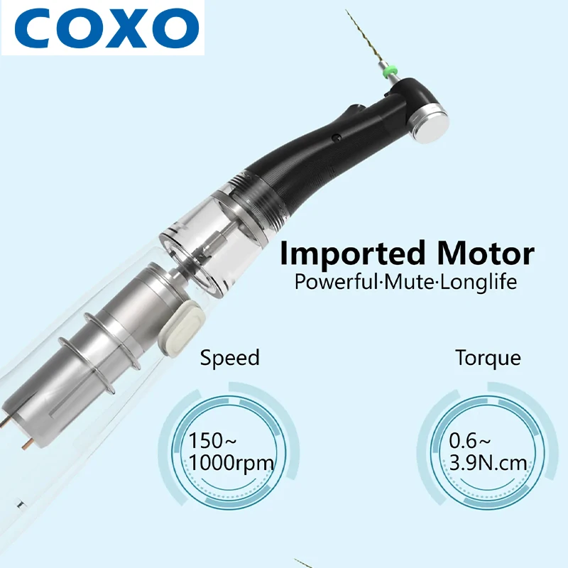 Accessori Dentali: Manipolo Contrangolo 16:1 per Motore Endodontico Wireless COXO C Smart Pilot con Localizzatore Apicale e Smart Ipro - immagine 5