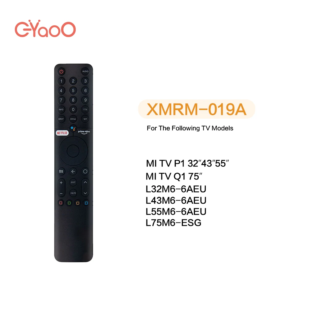 Para Xiaomi 4S XMRM010 X10 X6 L65M55ASP mando a distancia de Ehuebsd TV  Original Google Assist Control remoto por voz para Android Smart TV