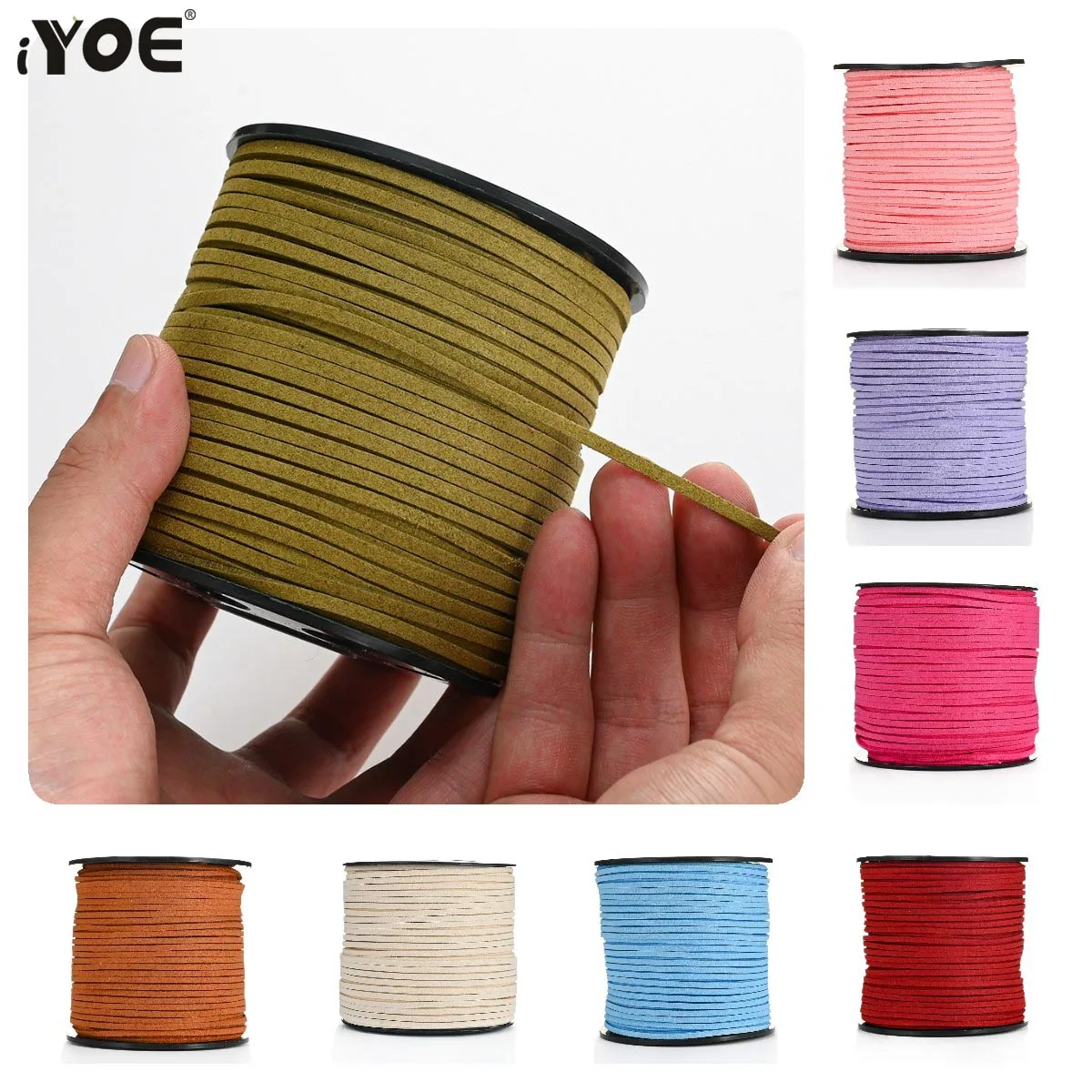 Cordon Suédine Faux Daim - Pour Bijoux DIY, Bracelets, Attrape-rêves - Neuf - Bricolage Créatif