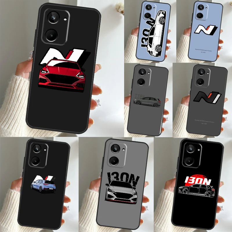 I30N Auto Sportiva Per Realme C30 C35 C25 C21 Y C11 C15 C31 8 9 10 Pro Plus Gt Master Neo 3T 2T Gt Neo 5 Case