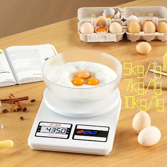 5KG Kitchen Scale 3 Units Conversion Weighing Food Clear Scale