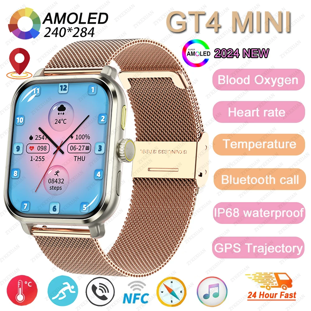 Amoled Smart Watch para homens e mulheres, Bluetooth Call, GPS Sport Tracker, IP68 Impermeável, Açúcar no Sangue, Huawei, Xiaomi, Novo, 2022