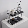 1Pc Double-Layer Desktop Storage Rack, Multi-Functional Acrylic Kitchen Organizer, Cup Holder, Water Cup and Coffee Cup Storage Rack for Living Room, Kitchen, Bedroom, Cosmetics, Perfume, Etc 3