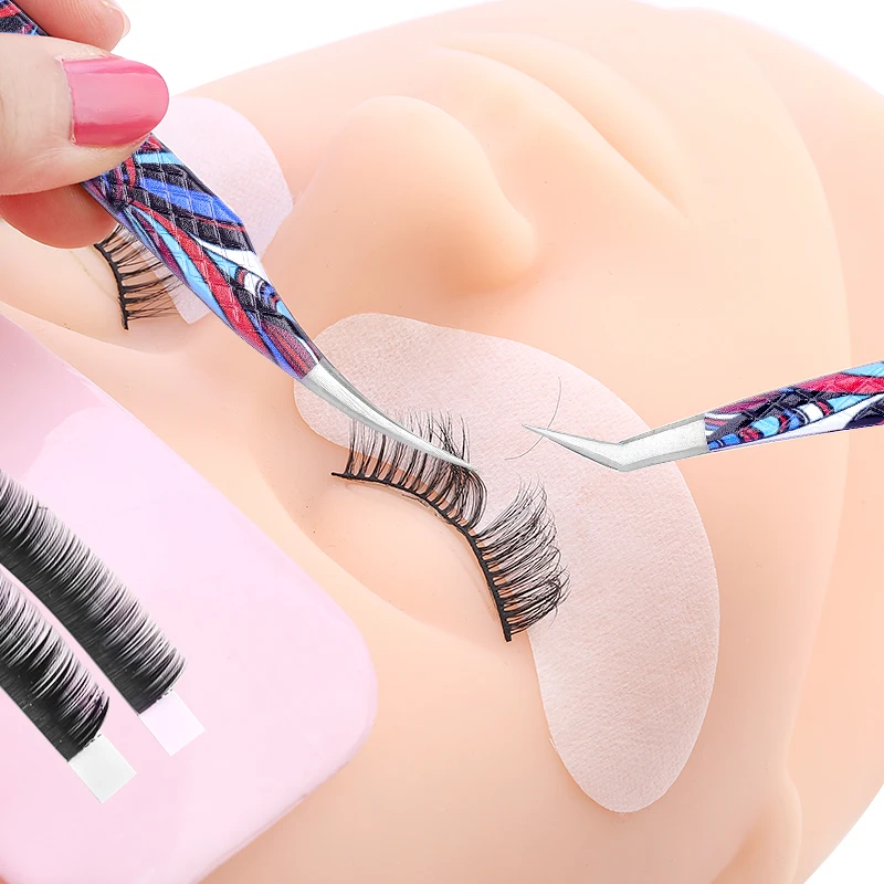 3D 볼륨 속눈썹 연장 핀셋, 전문 스테인리스 스틸 메이크업 도구, 비자성 겸자 속눈썹 액세서리, 새로운 스타일