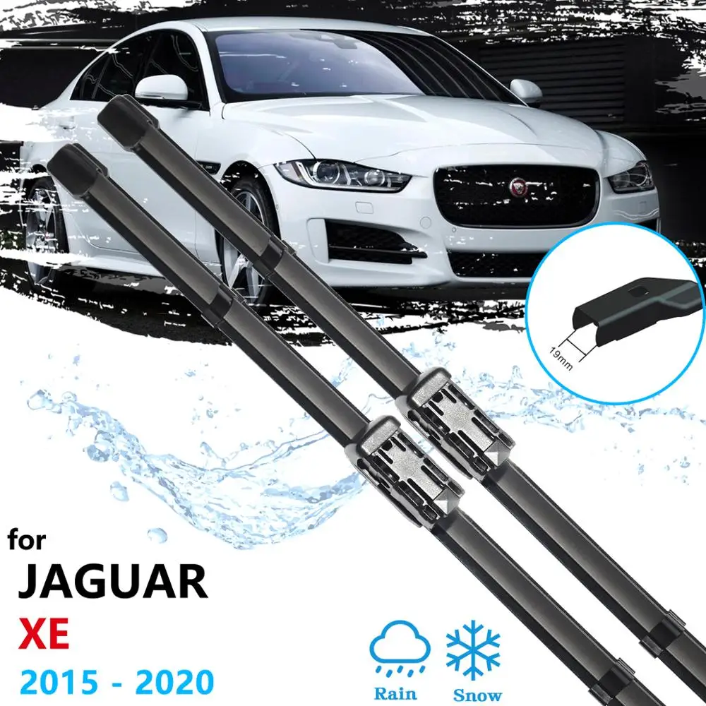 For Jaguar XE 2015 2016 2017 2018 2019 Car Front Wiper Blades Windows  Windshield Windscreen Car Accessories Brushes Washer 2pcs