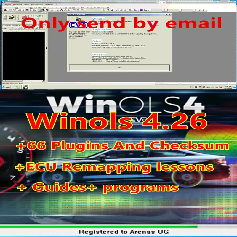 

2021 HOT sale Newest WinOLS 4.26 With 66 Plugins And Checksum + Damos files + Video + User Manual + Ecm titanium 26100 Drivers