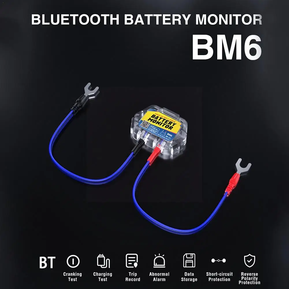 Wireless Bluetooth 4.0 12v Battery Monitory Bm6 With Car Battery Check