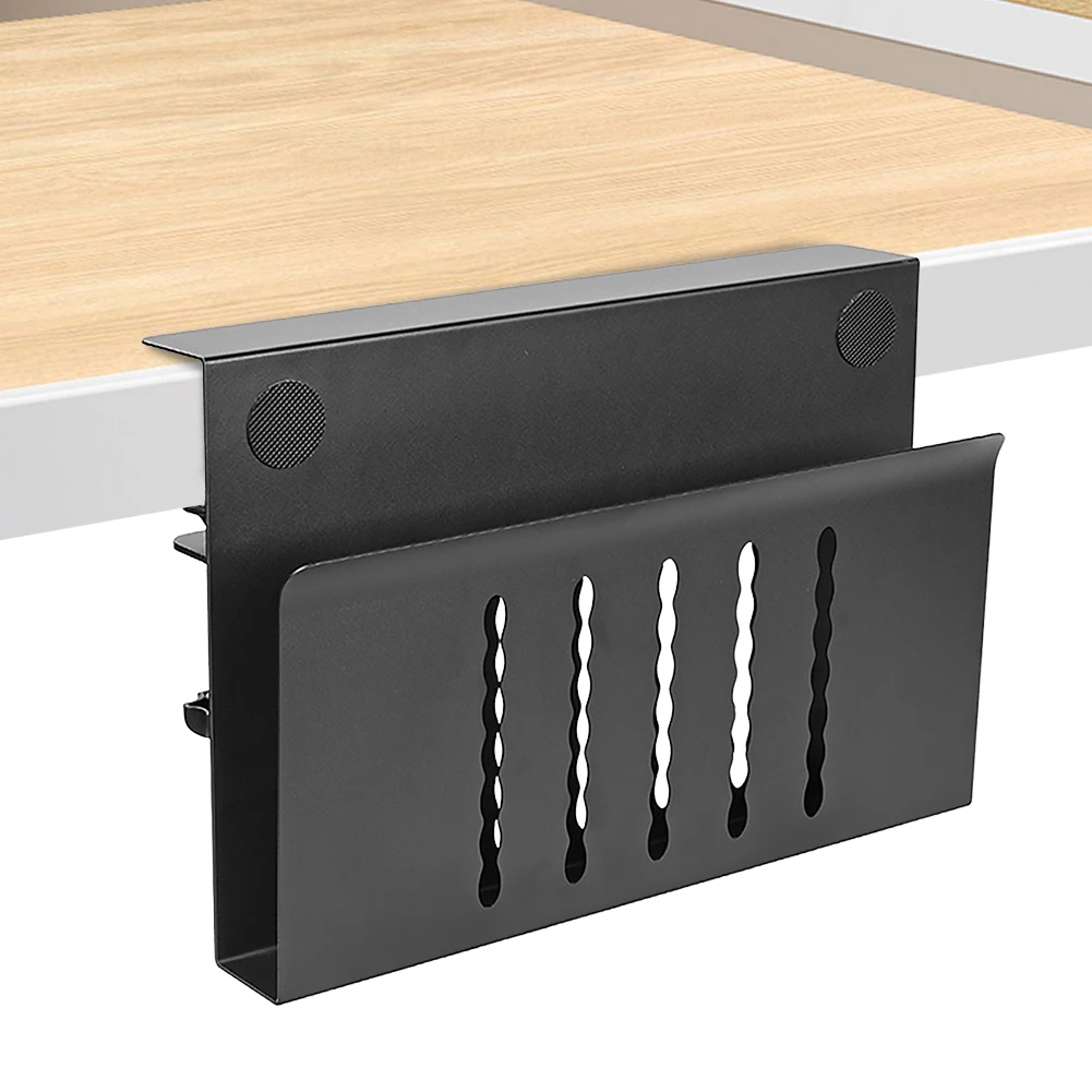 책상 옆 수납 정리함, 드릴 없이 책상 아래 노트북 홀더, 책상 선반 클램프, 사무용품 및 스튜디오 필수품