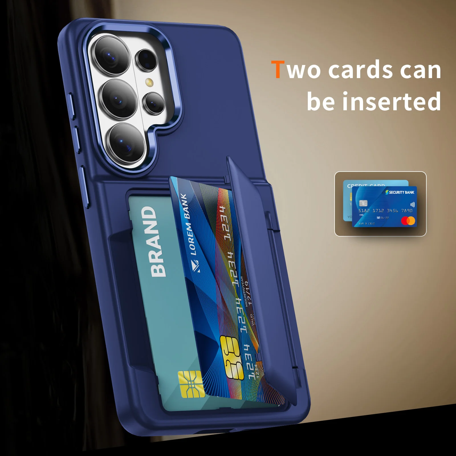 Elegant Skin Feel Wallet Phone Case with Card Slot and Shockproof Bracket Cover