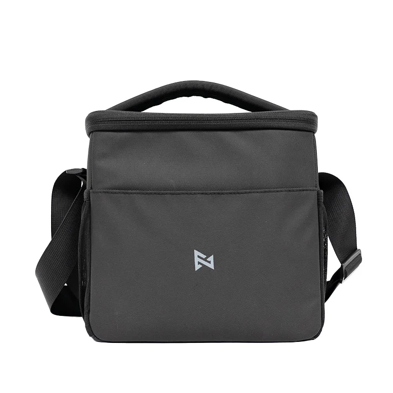 Vue latérale du sac à bandoulière portable pour FIMI X8 Pro 2025, montrant la sangle ajustable