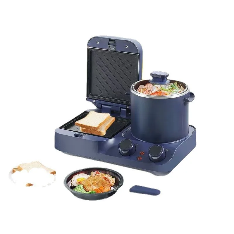토스터기 Multifunctional Sandwich Maker Toasted Steak And Bread In Stock 4 In 1 Breakfast Machine вафельница электричкая