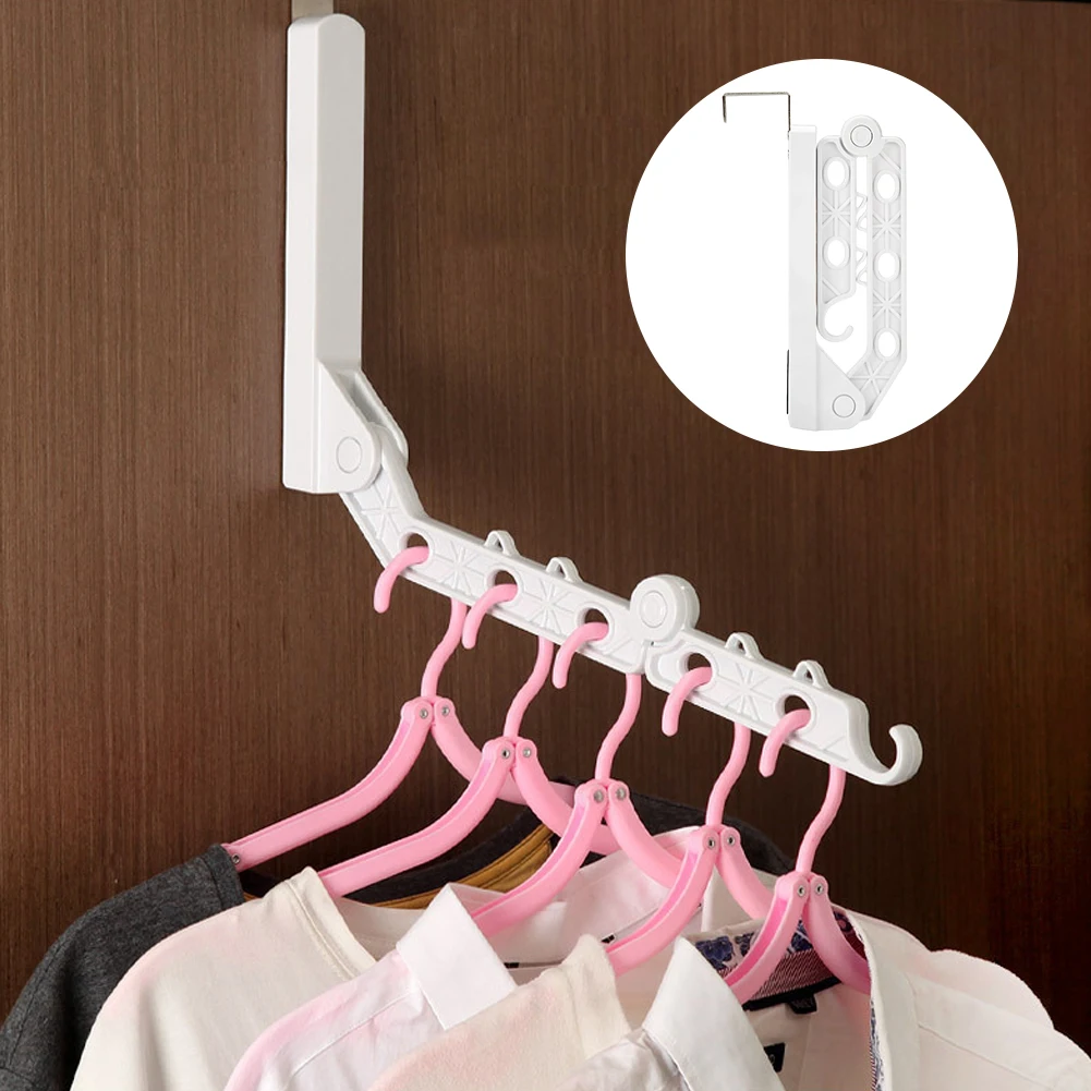 Portable Travel Clothes Hanger,Foldable Over Door Hooks - Main Image
