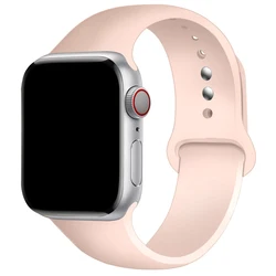 Premium Sports Silicone Watch Band - Durable & Stylish Bracelet Replacement - M - L (53 Office Pink Sand)