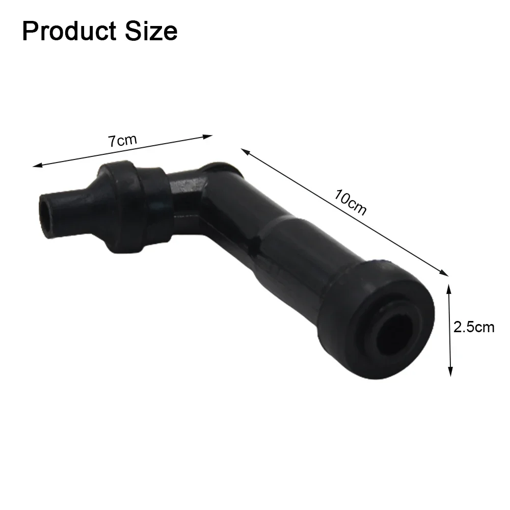 1-3Pcs Universal Motorcycle Ignition Spark Plug Cap Cover W/O 102 Degree Motorcycle Ignition Cap Rubber Resistance Parts