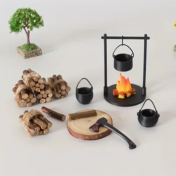 Mini Campfire Stove Scene Set 1