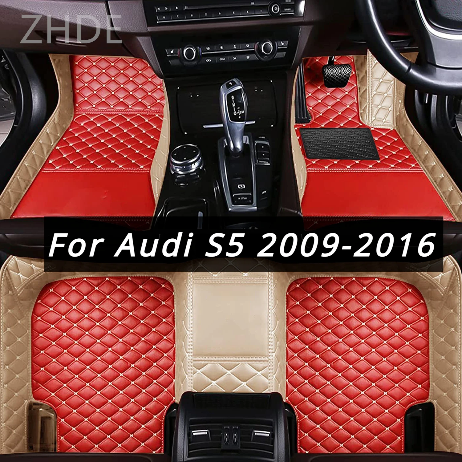 

RHD Custom Car Floor Mats for Audi S5 2 Door 2016 2015 2014 2013 2012 2011 2010 2009 Carpets Car Accessories Interior Decoration