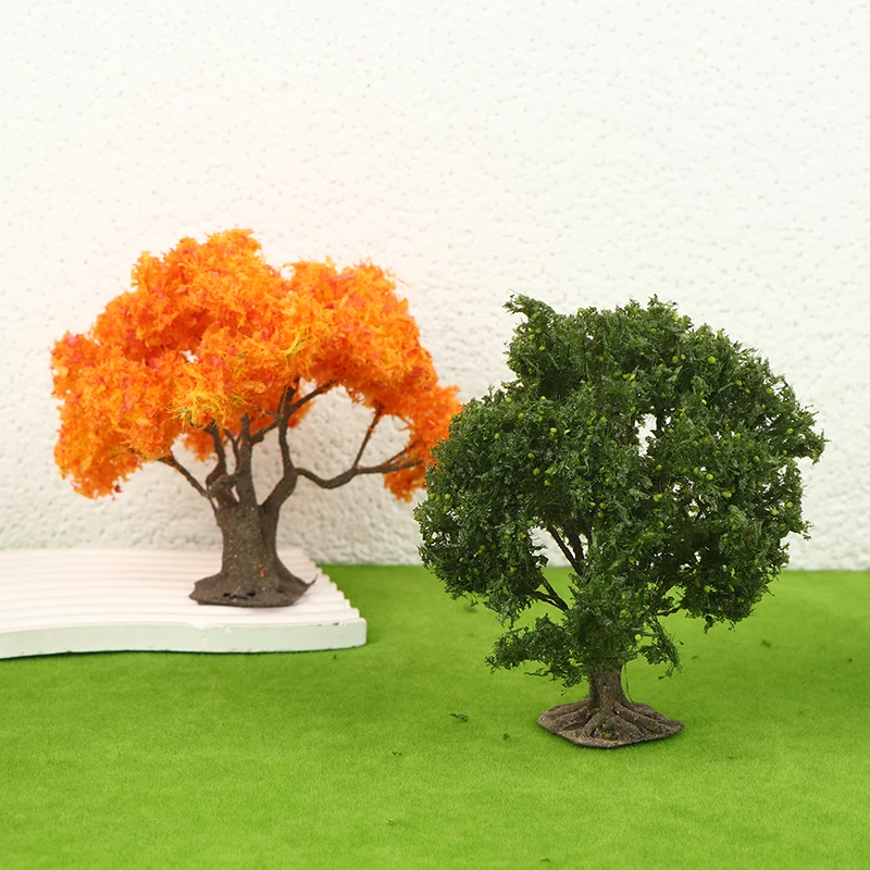 12/15cm 인형의 집 와이어 모델 나무 미니어처 조경 장식 모래 테이블 공원 풍경 DIY 재료