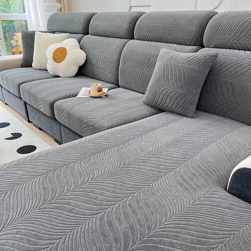 Waterproof Sofa Cushion Cover Jacquard Thickened Universal Sofa Slipcover Elastic Living Room Dustproof Couch soft Cushion Cove 2