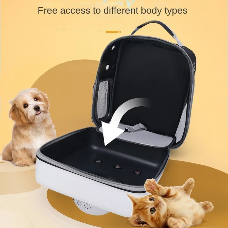 Cat Carrier Bag Breathable Portable Outdoor Travel Backpack Pet Carrier for Cat Transparent Pet Transport Space Capsule Bag