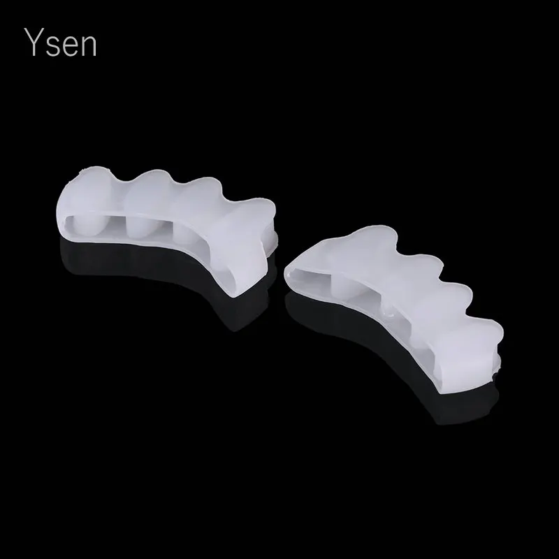 4 Holes Silicone Pedicure Foot Care Pedicure Tool for Legs Finger Toe Separator Divider Thumb Bunion Hallux Valgus Protector toe separators toe spreader finger toe separator toe protectors