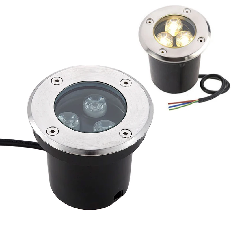 LED Garden Light Underground 3W 5W 7W 10W 12W Waterproof IP67 Outdoor Floor Recessed Spotlight Outside Deck Lighting 220V DC12V 24V garden decoration lamps