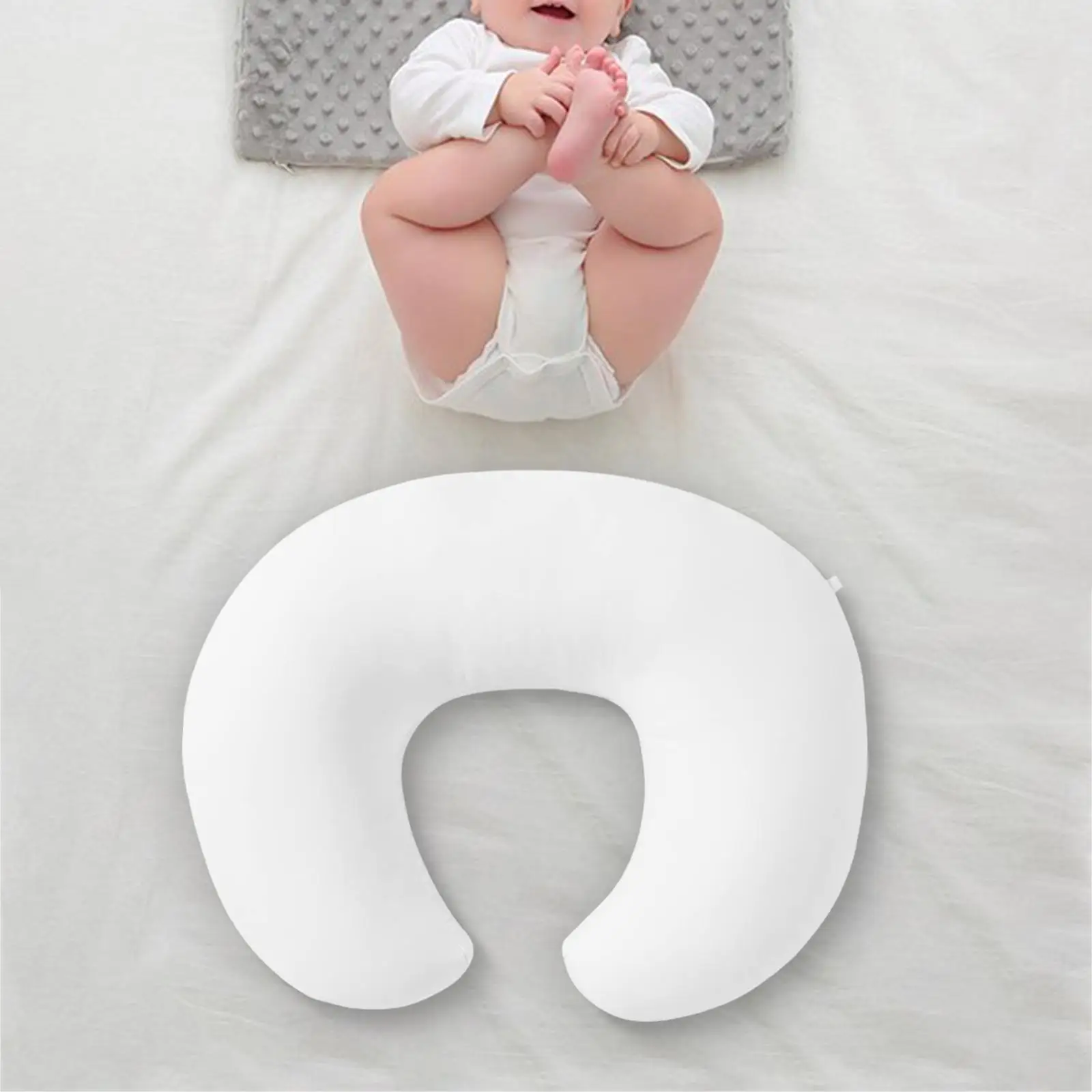Breastfeeding Pillow Portable Cradle Pillow Multifunction Breathable for Baby Boy Girl Comfortable Soft Bottle Feeding