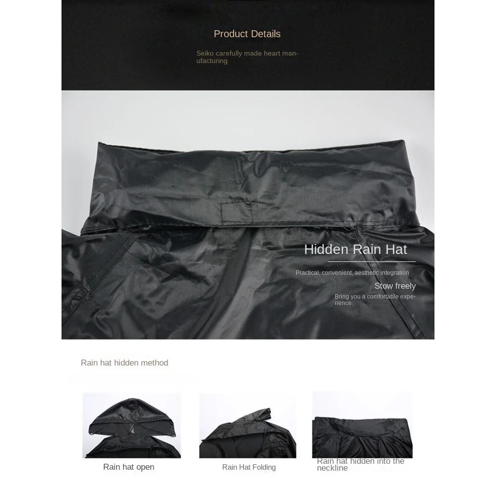 Regenmantel- und Regenhosen-Set – Ganzkörperschutz bei Regenwetter, geeignet für E-Bikes und Motorräder_voghion.com