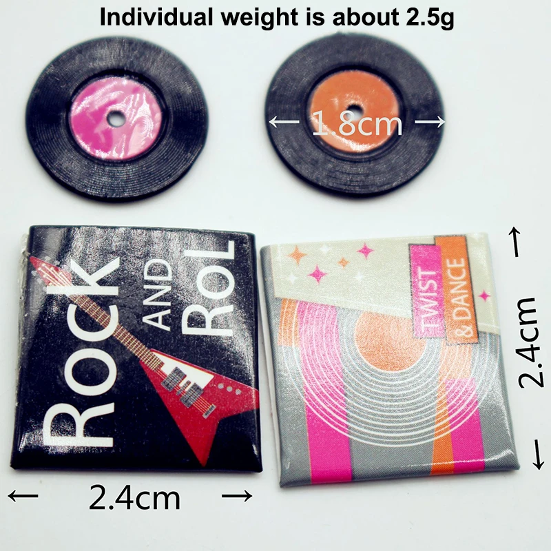 1세트 인형의 집 미니 CD 디스크 레코드 세트 침실 거실 미니어처 장면 모델 장난감 인형 집 액세서리