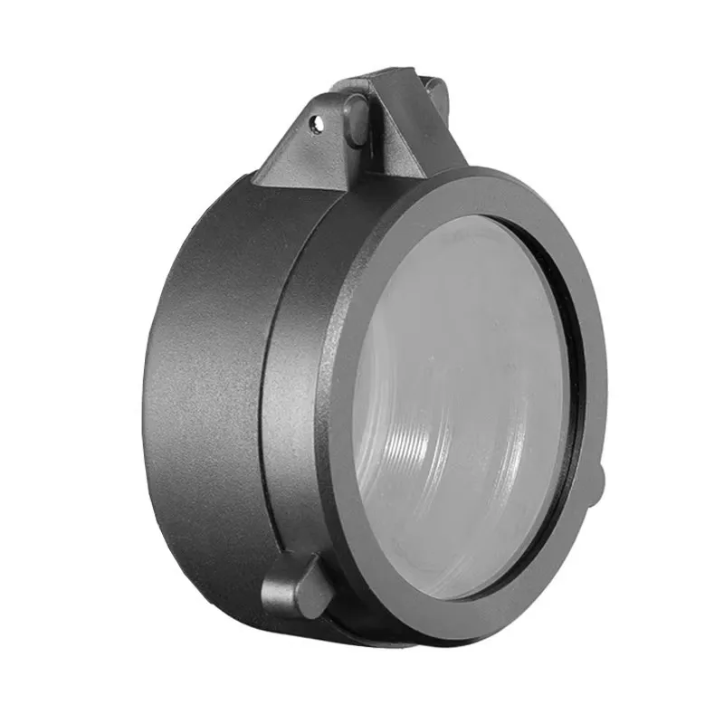 Universal HD Clear Lens Cover Dustproof Protective Cap for Hunting Optics - Quick Flip Design