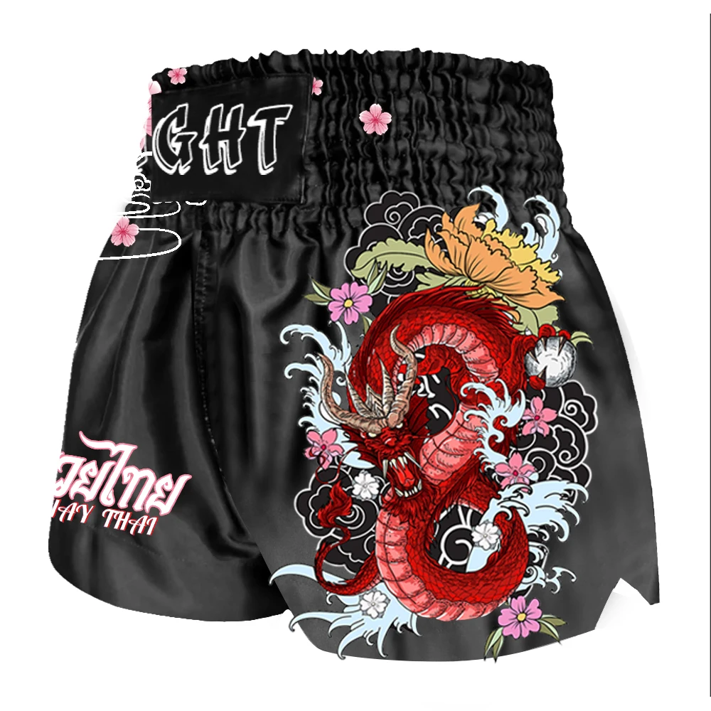 Muay Thai fighting shorts Boxing shorts Training cage fighting Martial arts Taekwondo Women's padded sports bra clothing