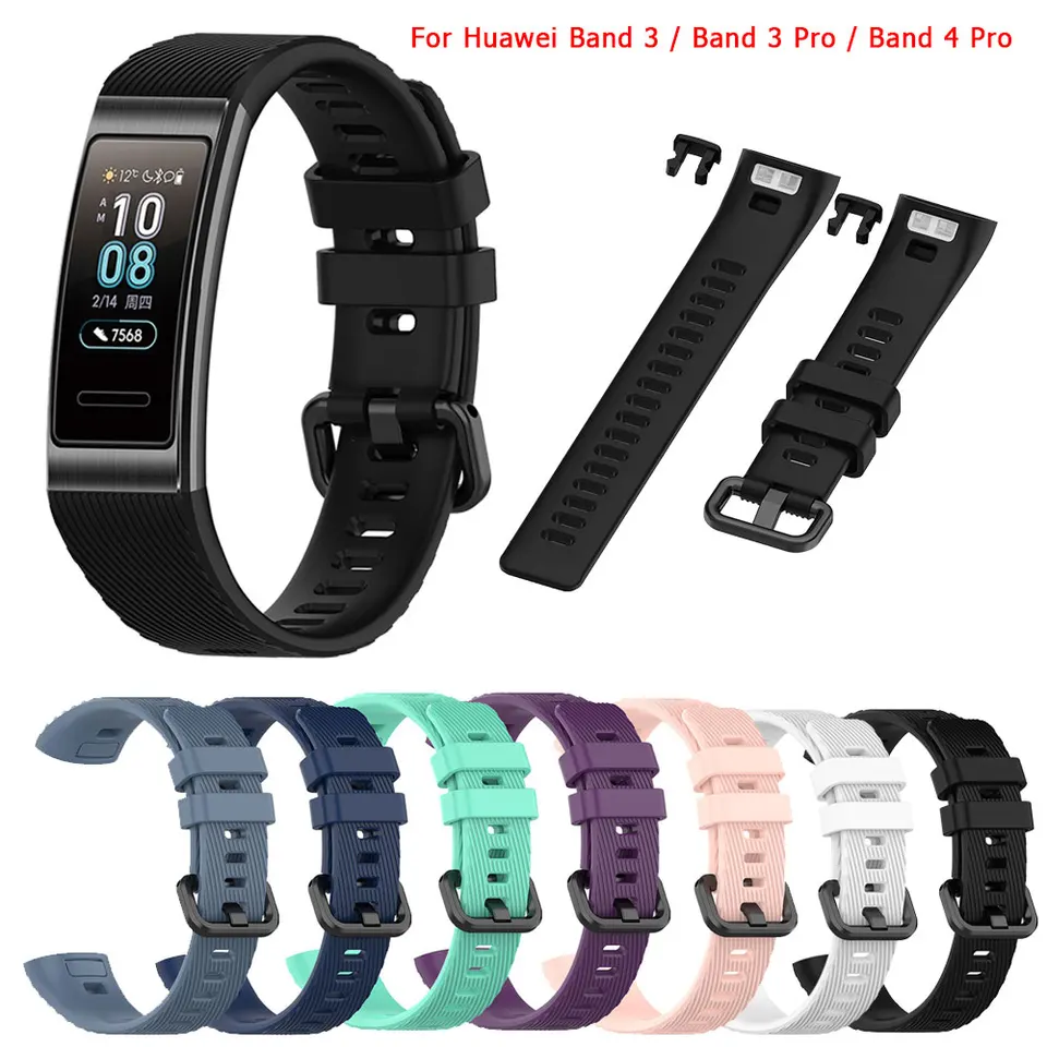 Cinturino In Silicone Per Band 3 Pro E Band 4 Pro – Morbido E Colorato (Nero, Bianco, Rosa, Azzurro, Ecc.)