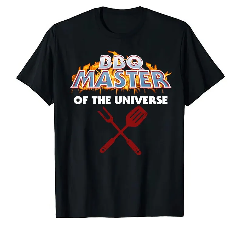 Barbecue Master Of The Grill Billy Smoker Bbq Fun Universe Foodie Chef Quarto Luglio T Shirt Festa Del Papà S