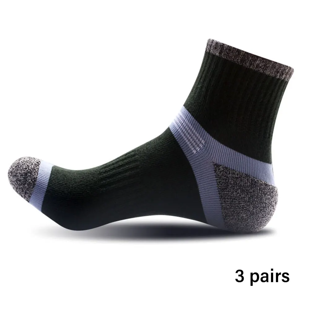 

3pairs Runners Breathable Sport Compression Ankle Sock Arch Support Soft Plantar Fasciitis Cycling Fitness Yoga Elastic For Men