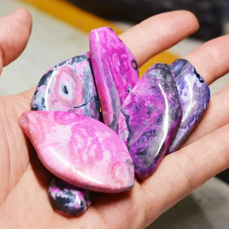 

50mm--70mm Colorful natural stone pendants Flat round charm jewelry making Diy earrings necklace accessories