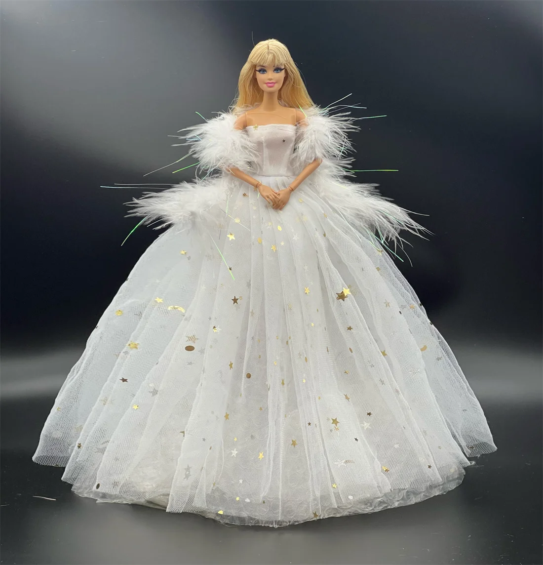 1 Set Doll Accessories Princess Dress + Shoes for 30cm 11 Inch Barbie Doll Kids or Birthday Gift 6