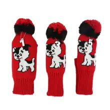 

3-piece golf club cover, excellent elasticity, comfort, knitted fabric multifunctional golf protection cover, used for training